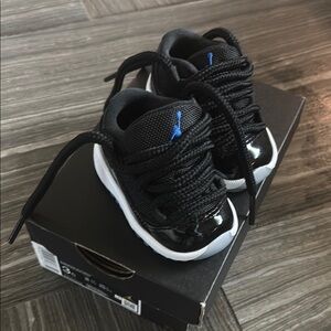 Kids Black and Blue Sneakers